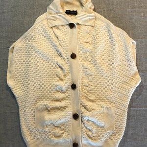 The Limited Wool Blend S/S Sweater w/Wood Buttons